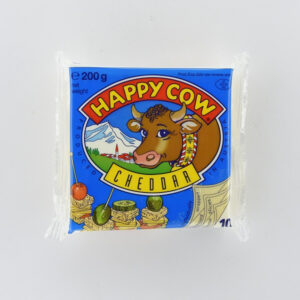 Happy Cow Cheese Cheddar Slices 200G